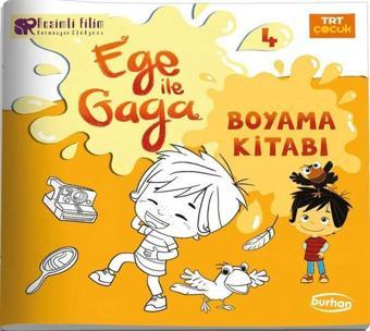 TRT Çocuk Ege ile Gaga Boyama Kitabı 4 - Kolektif  - Burhan Yayıncılık