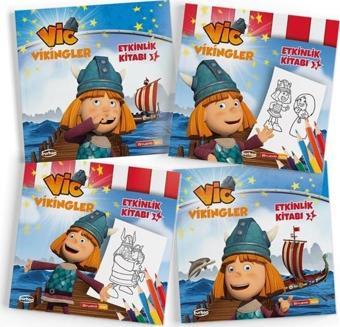 Vikingler Etkinlik Kitapları Seti - 4 Kitap Takım - Reyha Cerit Bala - Burhan Yayıncılık