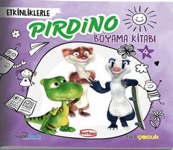 TRT Çocuk Etkinliklerle Pırdino Boyama Kitabı - 4 - Kolektif  - Burhan Yayıncılık