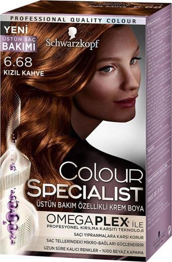 Schwarzkopf Colour Specialist Saç Boyası 6.68 Kızıl Kahve