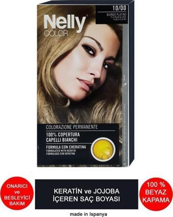 Nelly Jojoba ve Keratinli Saç Boyası 10.00 Kum Sarı