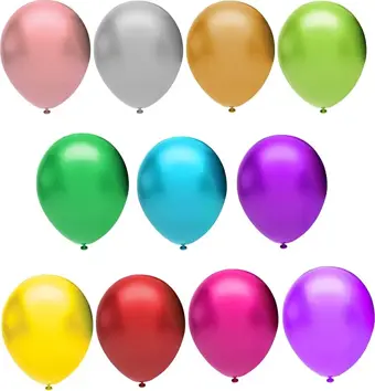 Balonevi Balon 12 Inc Karışık Baskısız Metalik Renk (100 Lü Paket)