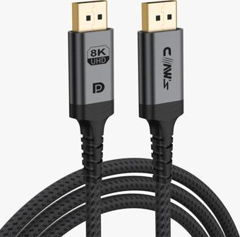 Claw's 8K UHD DisplayPort v1.4 Alüminyum Gövdeli 2 Metre DisplayPort Kablo (C-DPP-B1)