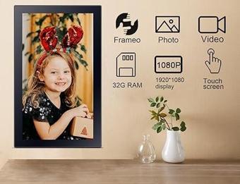 YunQiDeer Dijital Fotoğraf Çerçevesi 1080P IPS 21.5 Inc 32GB 