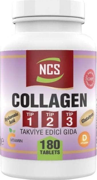 Ncs Kollajen 1000 Mg Collagen Tip 1-2-3 Glutatyon 180 Tablet 