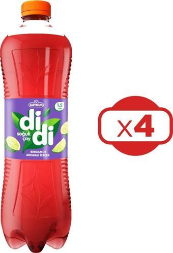 Çaykur Didi Bergamot Aromalı Soğuk Çay 1500 ml x 4 Adet