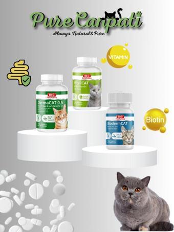 PureCanpati Kedi Multivitamin,biotin,dermacat Seti