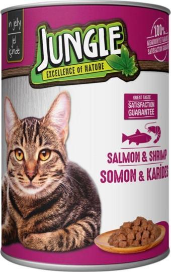 Jungle Kedi 415 Gr Somonlu-karidesli Konserve