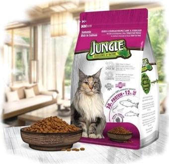 Jungle Somonlu Kısırlaştırılmış Kedi Maması 1,5 Kg