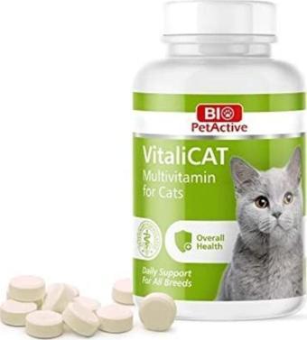 Pet Active Vitalicat Kediler Için Multivitamin Tableti 150 Adet 75 Gr