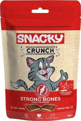 Snacky Neo Pet Market Kedi Crunch Ödül Strong Güçlü Kemikler Tavuk-peynir 60 gr