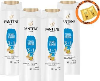 Pantene Temel Bakım 3ü1Arada Şampuan 4x350ML (Hediyeli)