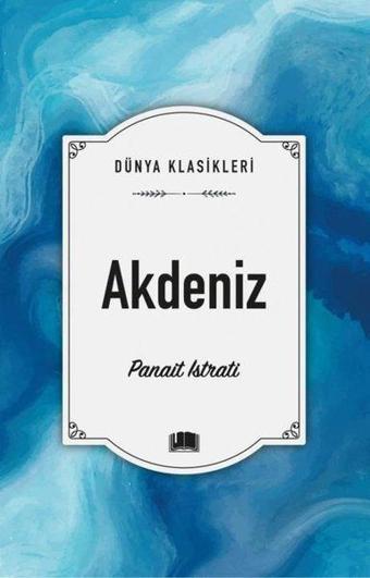 Akdeniz - Panait İstrati - Ema Kitap