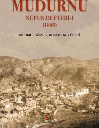 Mudurnu Nüfus Defteri 1 - 1840 - Kriter
