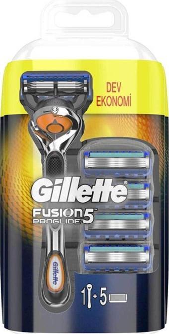 Gillette Fusion Proglide Flexball Tıraş Makinesi + 5 Yedek Bıçak Hediyeli