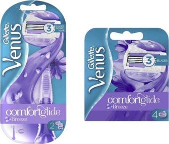 Gillette Venus Gillette Venüs Comfortglide Breeze Kadın Tıraş Makinesi + 6 Yedekli Fırsat Paketi 7702018334919C