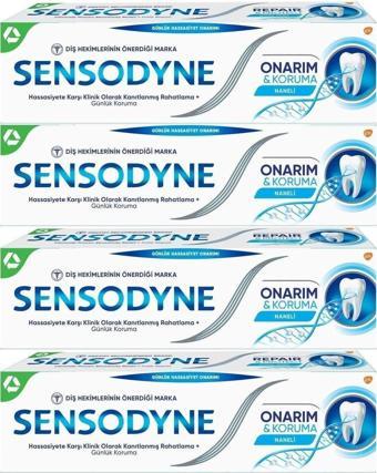 Sensodyne Onarım Ve Koruma 75 ml Daha Güçlü Onarım X 4