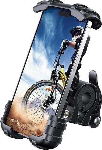 Ht-T45 Motosiklet Telefon Tutucu Bisiklet-Motor ve Bisiklet Gidonu Için 360 Dönebilen Telefon Tutucu 4.5 " - 6.5"