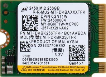 MICRON MTFDKBK256TFK 256GB 2230 M.2 NVME SSD