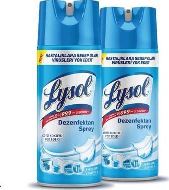 Lysol Dezenfektan Sprey Temizliğin Esintisi 2'li, Yüzeyler için, 2x400 ml