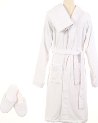 Bornoz Marcel Erkek Bornoz Set MC060176 Cotton Xl/Xxl Kırık Beyaz