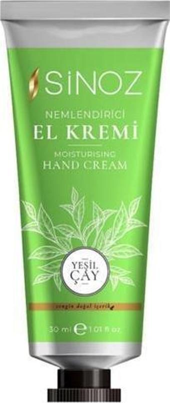 Sinoz Nemlendirici El Kremi Yeşil Çay 30 ml