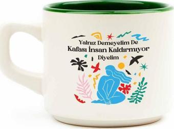 Kafası İnsan Kaldırmıyor Diyelim Beyaz Venüs Kupa - Hediye Seramik Kupa