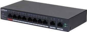 Dahua CS4010-8GT-110 8 Port 110W Poe 10/100 2x Rj45 Gigabit Uplink Cloud Yönetilebilir Gigabit PoE Switch