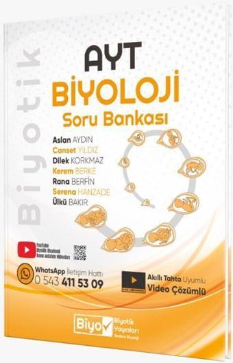 AYT Biyoloji Soru Bankası Biyotik Yayınları - Biyotik Yayınları