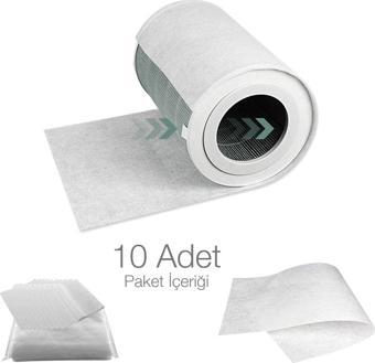 Purmed 10 Adet Xiaomi Air Purifier 4 Lite Için Toz Tutucu Ön Filtre