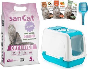 Sancat Lavanta Kokulu 5 Lt Kedi Kumu, Büyük Kedi Tuvaleti, Koku Giderici Toz