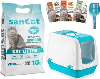 Sancat Marsilya Sabun Kokulu 5 Lt Kedi Kumu, Büyük Kedi Tuvaleti, Koku Giderici Toz