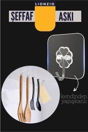 TransForMacion Şeffaf Yapışkanlı Askı Lionzio Design 715702
