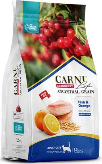 CARNİ LİFE Cranberry Adult Balıklı Ve Portakallı Yetişkin Kedi Maması 1,5 Kg