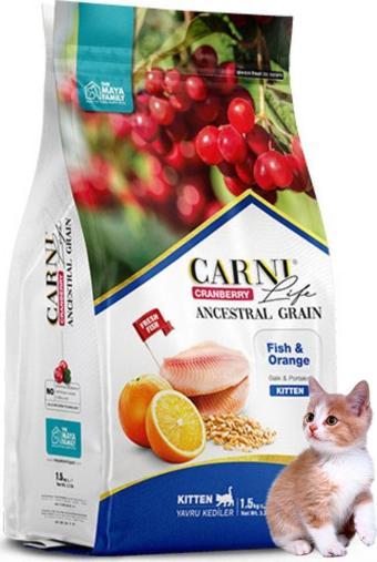 CARNİ LİFE Cranberry Düşük Tahıllı Balık Ve Portakallı Yavru ( Kitten ) Kedi Maması