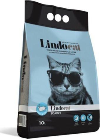 Lindocat Marsilya Sabun Kokulu Topaklanan Kalın Taneli Kedi Kumu 10 Lt