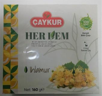 Çaykur Herdem Ihlamur Karışık Bitki Çayı 160 Gr (bardak Poşet Çay)