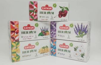 Çaykur Herdem Yeşil Çay Karışımlı Çaylar 5'i Bir Arada 40 gr x 5 (Bardak Poşet Çay)