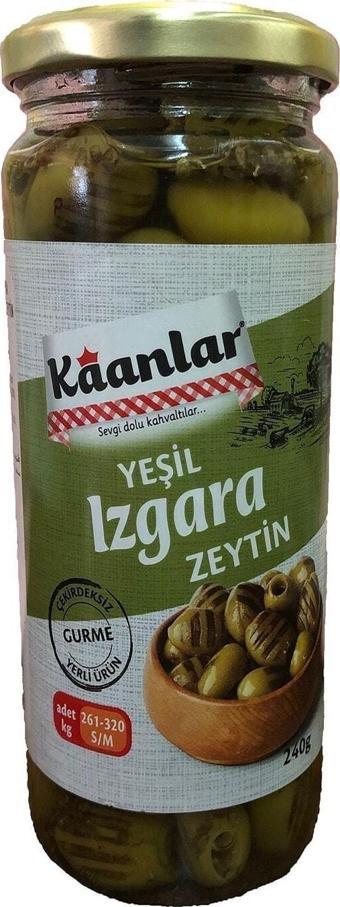 Kaanlar Izgara Yeşil Zeytin 240 Gr Cam