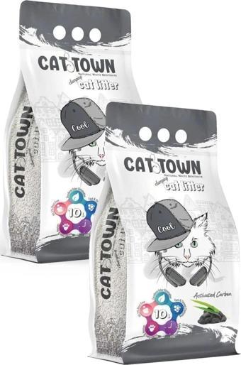 CAT TOWN Aktif Karbon Kedi Kumu 10 Lt x 2 Adet