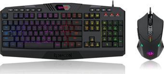 REDRAGON S101-5 Oyuncu RGB Klavye + Mouse K503RGB + M601RGB