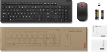 Lenovo Essential Kablosuz Klavye Mouse Set Türkçe Q - 4X31N50744