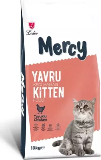 Mercy Tavuklu Yavru Kedi Maması 10 kG