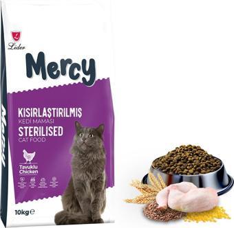 Mercy Tavuklu Kısırlaştırılmış Kedi Maması 10 Kg