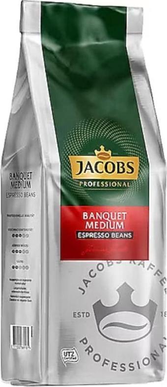 Jacobs Banquet Medium Espresso Çekirdek Kahve 1Kg