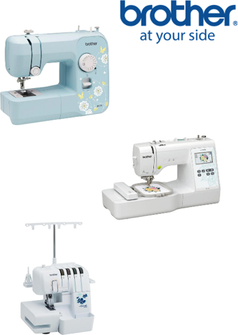 Brother Dikiş Nakış ve Overlock Makinesi 3'lü Set (JK17B - M330 - 2504D)