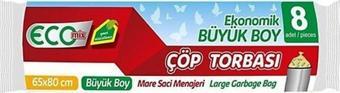 65*80 Büyük Boy Çöp Poşeti Siyah