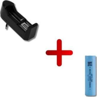 Aspilsan 18650 2900aAH Şarjlı Pil ile Powermaster PMR-W001 3.7 Volt 500 Mah Pil Şarj Cihazı Seti