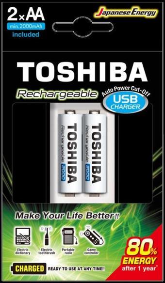 Hayal Oyuncak Atölyesi TOSHIBA USB ŞARJ CİHAZI+2 AD.2000MAH KALEM PİL (4375)