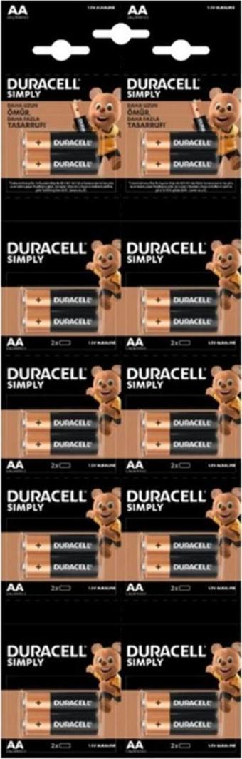 İndirim Xpress DURACELL AA KARTELA PİL 20Lİ